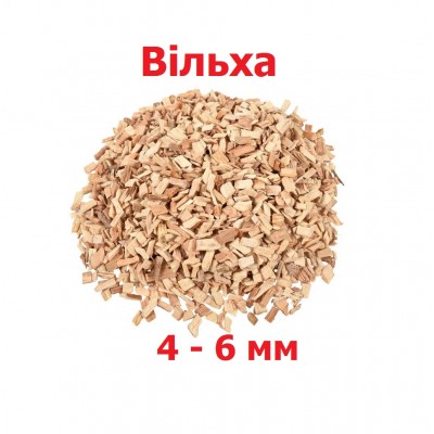 Щепа для копчения из ольхи, фракция 4–6 мм